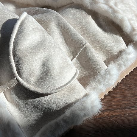 Soft Faux Fur Stand Coat｜エレガントフェイクファーコート（2color）　 HA1060
