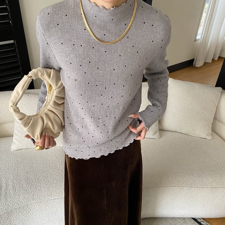 Dot Warm Knit｜ドットウォームニット（4color）　HB1032