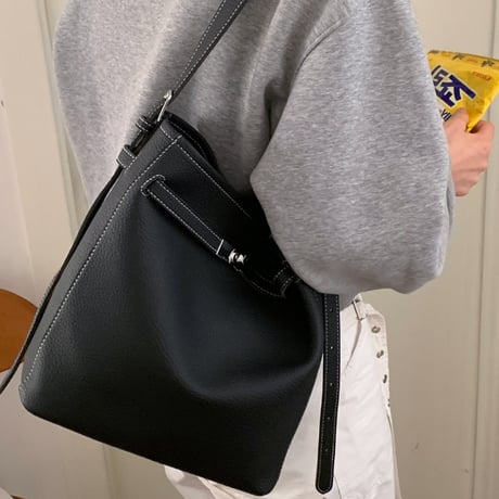 Minimal Bucket Shoulder Bag｜ミニマルバケットショルダーバッグ（3color）　 HH1009