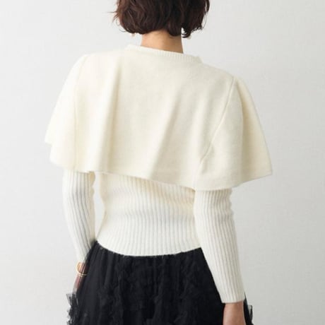 Cape Layered Knit Top｜ケープレイヤードニットトップス（3color）　 HF1011