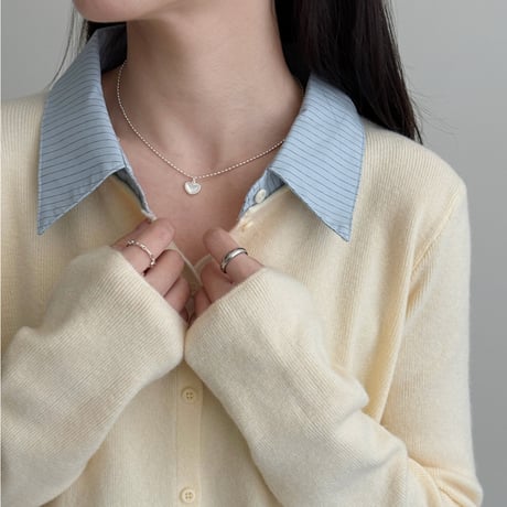 Fake Layered Knit Cardigan｜フェイクレイヤードニットカーディガン（3color）　HA1068