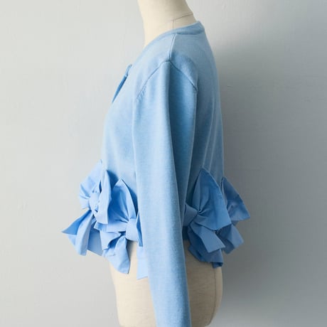 Ribbon Hem Knit Cardigan｜リボンヘムショートニットカーディガン（3color）　HA1061