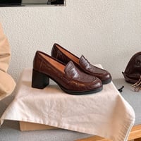 Block Heel Loafer｜ブロックヒールローファー（2color）　 HG1000