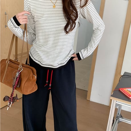 Color Block Fleece Wide Pants｜カラーブロックフリースワイドパンツ（5color）　HC1015