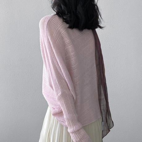 sheer loose rib knit｜シアールーズリブニット（7color）　HB1088