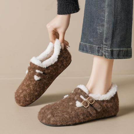 Warm Suede Fur Shoes｜ウォームスエード ファーシューズ（3color）　 HG1003