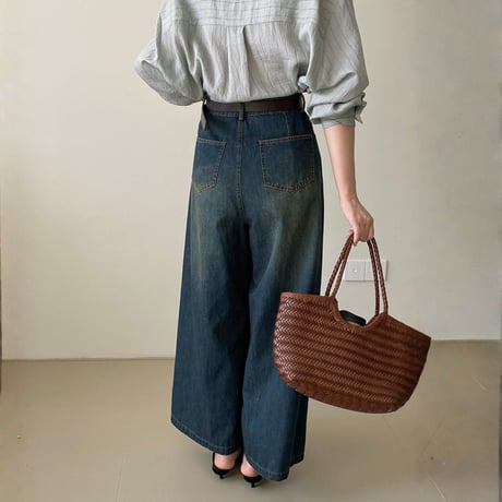 vintage wide denim pants｜ヴィンテージワイドデニムパンツ　HC1038