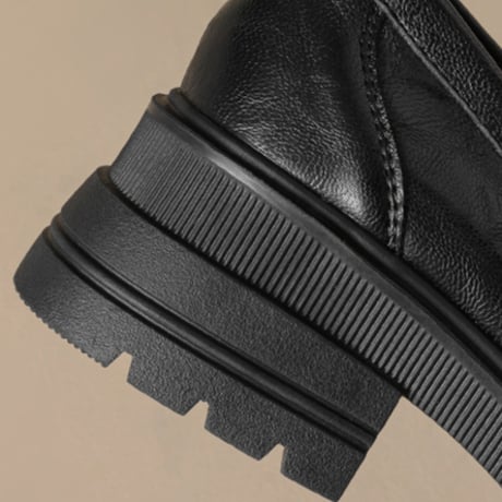 Metal Buckle Heel Loafers｜メタルバックルヒールローファー（2color）　HG1028