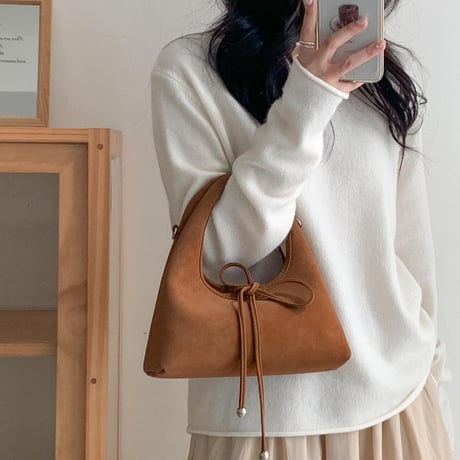 ribbon mini 2way bag｜リボンミニ2wayバッグ（4color）　HH1038
