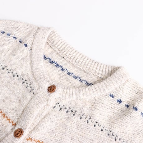 Retro Stripe Cozy Knit Cardigan｜レトロストライプコージーニットカーディガン（3color）　 HA1032