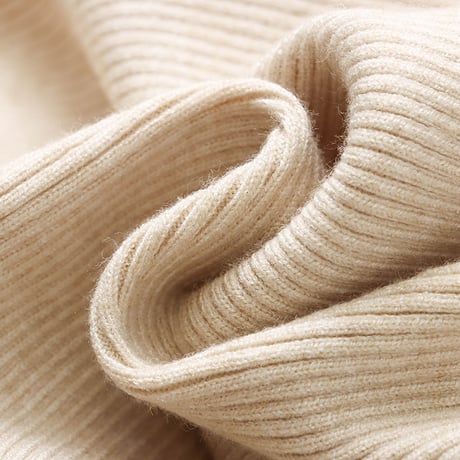 French V-neck Rib Knit｜フレンチVネックポロリブニットトップス （6color）　HB1035