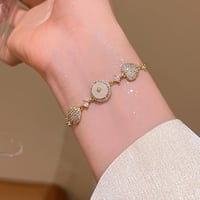 Crystal Heart Adjustable Bracelet｜クリスタルハートアジャスタブルブレスレット　HI1029