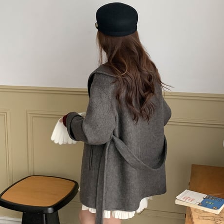 Cozy Soft Lapel Wool Coat｜コージーソフトラペルウールコート（4color）　HA1012