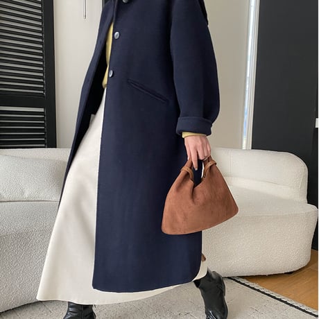 Soft Collar Wool Long Coat｜ソフトカラーウールロングコート（3color）　 HA1044