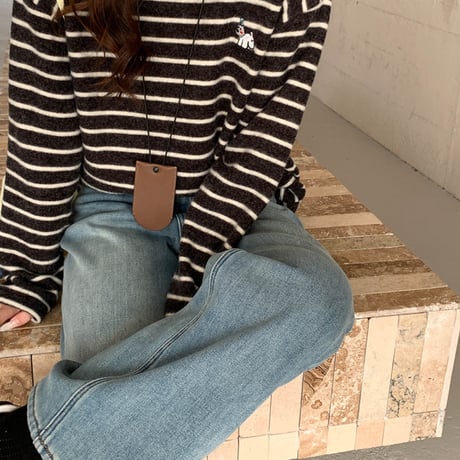 Cozy Wide Denim Pants｜フリースワイドデニム（2color）　HC1000