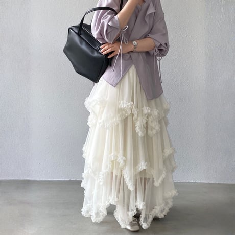 airy tulle frill skirt｜エアリーチュールフリルスカート　HD1023
