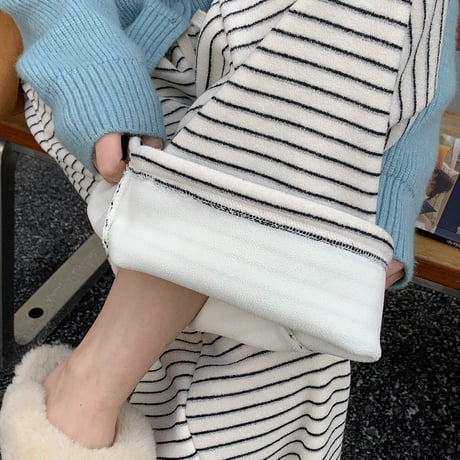 Soft Stripe Fleece Pants｜ソフトストライプフリースパンツ（2color）　HC1008
