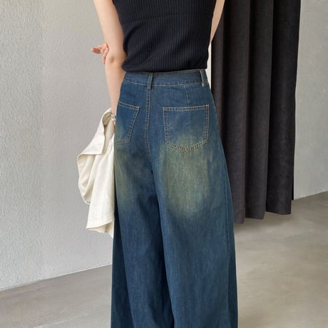 vintage wide denim pants｜ヴィンテージワイドデニムパンツ　HC1038