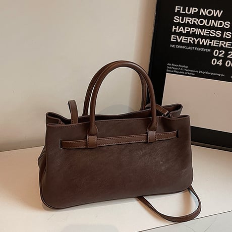 Retro Buckle Hand Bag｜レトロバックルハンドバッグ  （4color）　 HH1025