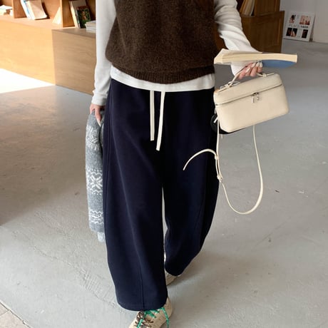 Warm Relax Wide Pants｜裏起毛リラックスワイドパンツ（9color）　HC1016