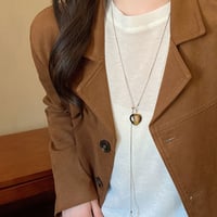 Tiger Eye Heart Long Necklace｜タイガーアイハートロングネックレス　HI1005