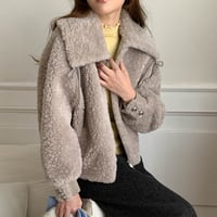 Shearling Short Jacket｜フェイクファーショートジャケット（3color）　 HA1059