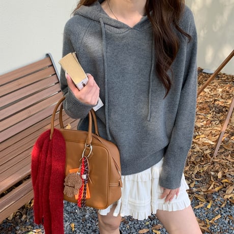 Soft Cozy Hood Knit｜ソフトコージーフードニット（6color）　HB1017