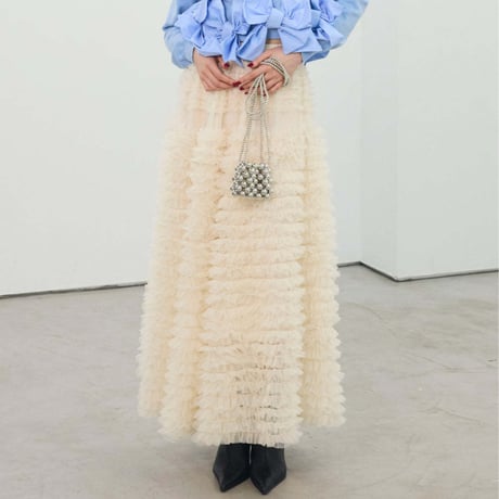Soft Tulle Layered Skirt｜ソフトチュールティアードスカート（2color）　HD1020