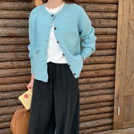 Round Knit Cardigan｜ラウンドニットカーディガン（4color）　HA1010