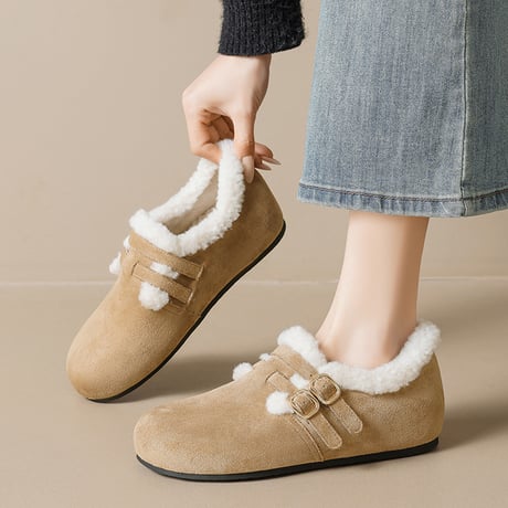 Warm Suede Fur Shoes｜ウォームスエード ファーシューズ（3color）　 HG1003