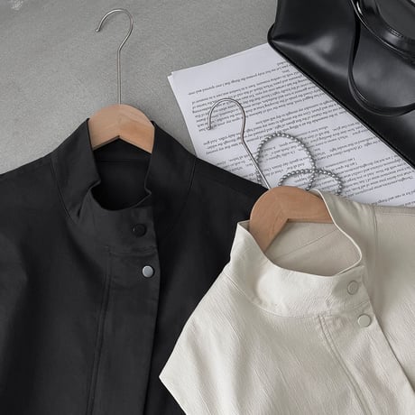 tand collar zip vest｜スタンドカラージップベスト（2color）　HB1091