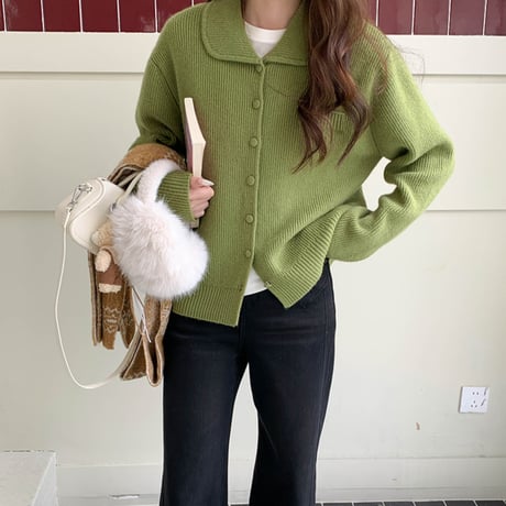 Gentle Collar Knit Cardigan｜ジェントルカラーニットカーディガン（6color）　 HA1020