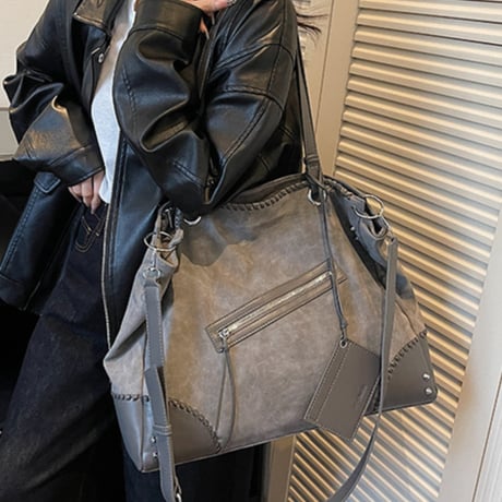 Vintage Stitch Shoulder Bag｜ヴィンテージステッチショルダーバッグ（4color）　HH1018