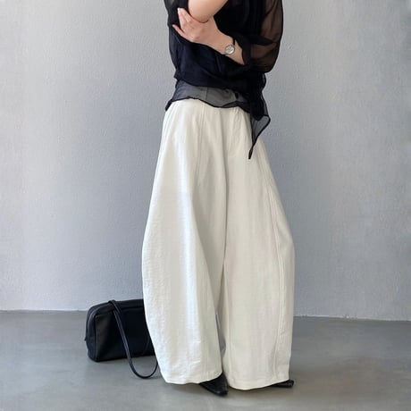 wide curve tuck pants｜ワイドカーブタックパンツ（3color）　HC1034