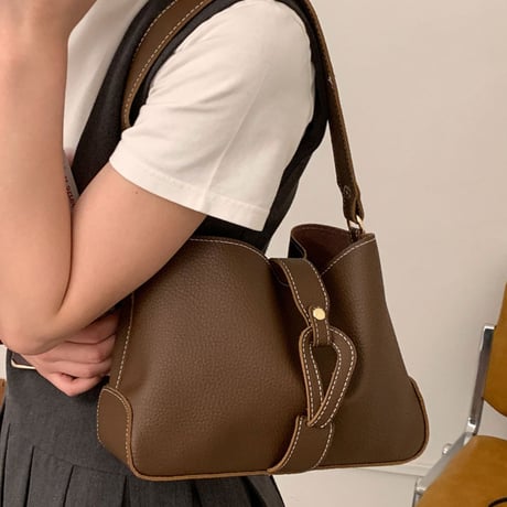 Stitch Bucket Bag｜ソフトステッチバケットバッグ（4color）　HH1031