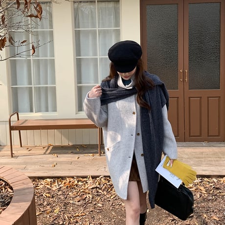 Double-Face Wool Shawl Coat｜ダブルフェイスウールショールコート（4color）　HA1000