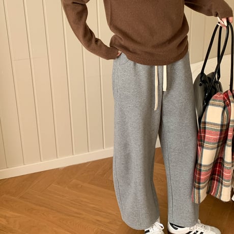 Warm Relax Wide Pants｜裏起毛リラックスワイドパンツ（9color）　HC1016