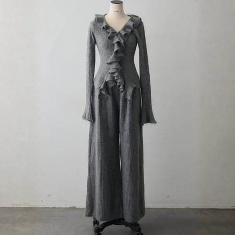 Frill Knit Set｜フロントフリルニットセットアップ（4color）　HF1012