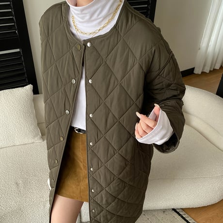 Quilting Long Coat｜キルティングロングコート（2color）　 HA1034