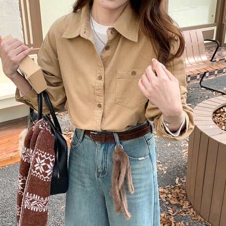 Cotton Corduroy Loose Shirt｜コットンコーデュロイルーズシャツ（2color）　HB1024