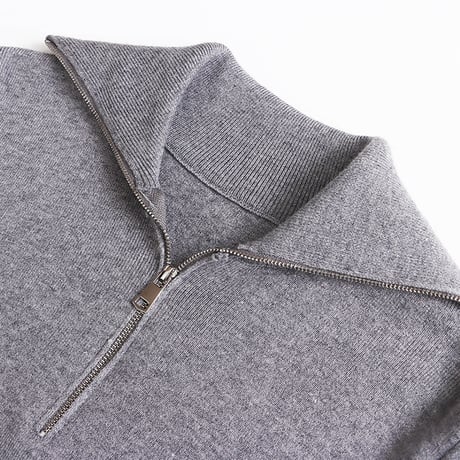 Half Zip Rib Knit｜ハーフジップリブニット（5color）　 HB1046