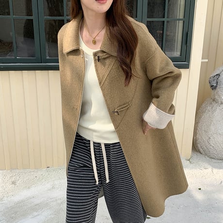 Tri-Button Classic Wool Coat｜トライボタンクラシックウールコート（3color）　HA1015