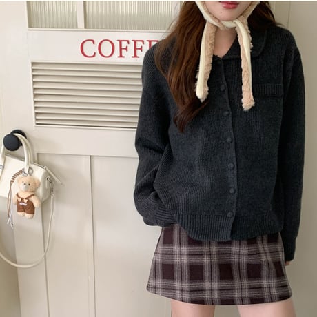 Gentle Collar Knit Cardigan｜ジェントルカラーニットカーディガン（6color）　 HA1020