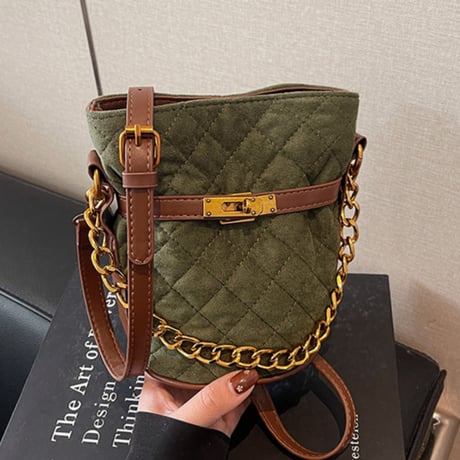 Quilted Chain Bucket Bag｜キルティングチェーンバケットバッグ  （4color）　 H H1024