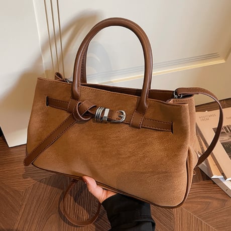 Retro Buckle Hand Bag｜レトロバックルハンドバッグ  （4color）　 HH1025
