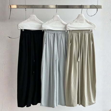 Relax Drawstring Wide Pants｜ドローストリングリラックスワイドパンツ（3color）　HC1029