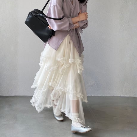 airy tulle frill skirt｜エアリーチュールフリルスカート　HD1023