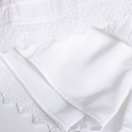 Lace Pleats Blouse & Skirt Set｜レース×プリーツブラウス＆スカートセットアップ　HF1013