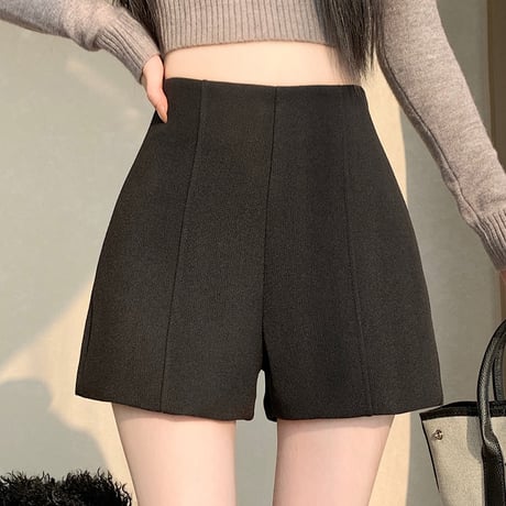 Wool Short Pants｜ハイウエストウールショートパンツ（2color）　HC1024