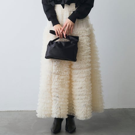Soft Tulle Layered Skirt｜ソフトチュールティアードスカート（2color）　HD1020